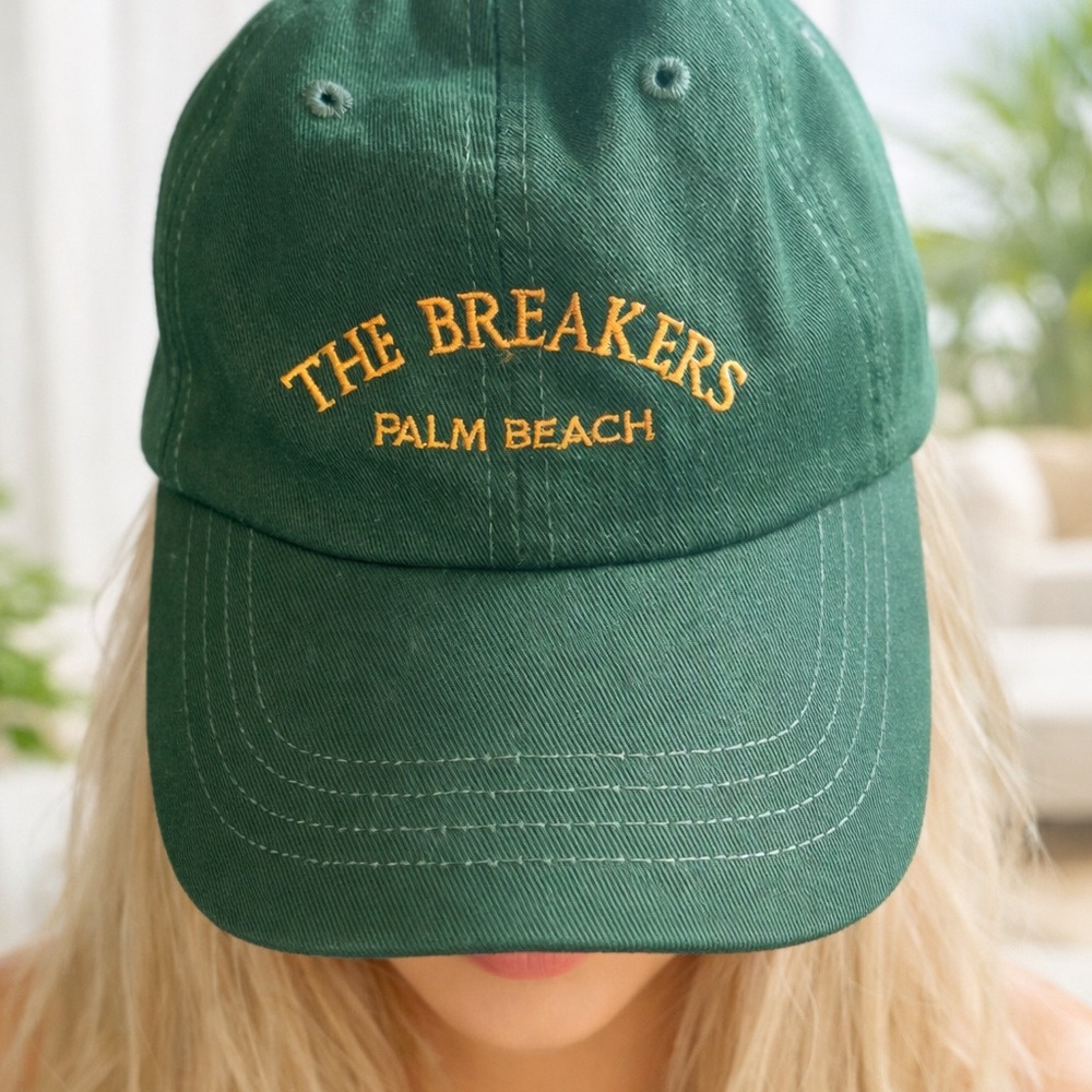 Small retro palm beach breakers hat.